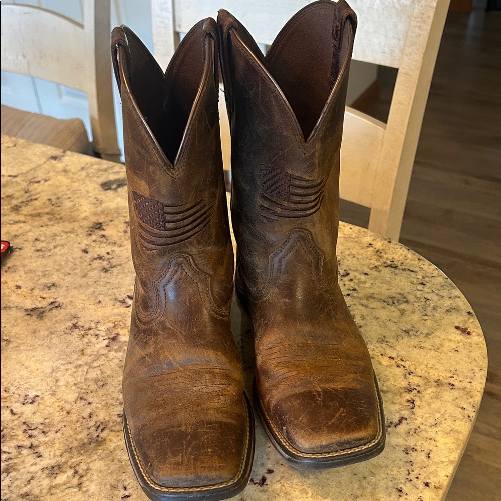 Ariat Kids Brown Leather Western Boots
